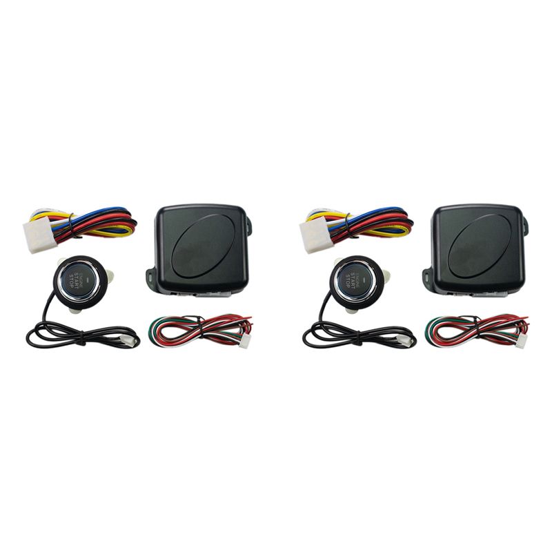 Door Stop Alarm - A11M-2X 車用アラーム ワンボタンスタート/ストップシステムキット リモートエンジン ドアロック キーレスエントリーシステム