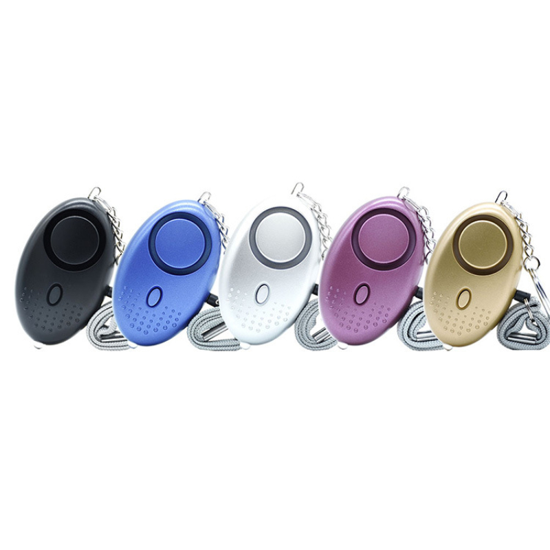 Personal Alarm Keychain - LEDライト付き個人用安全アラーム、緊急用キーホルダー、女性、女の子、男性、高齢者に適しています、130db