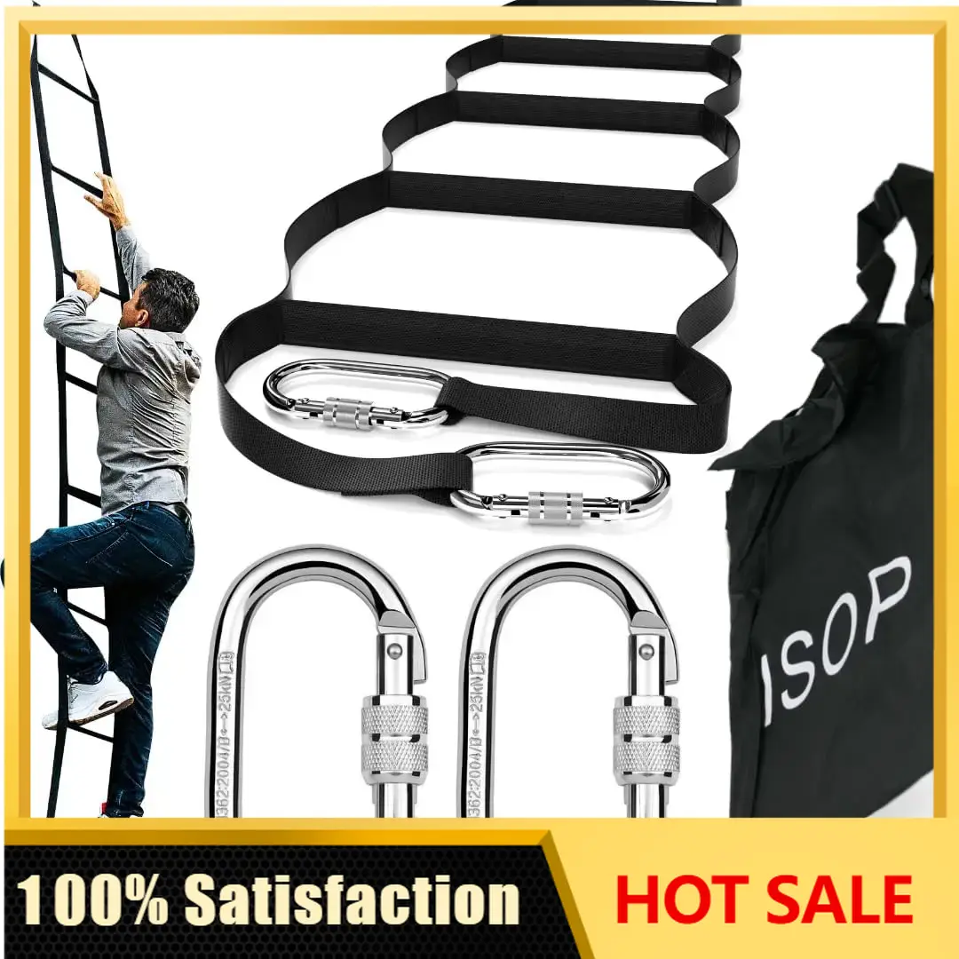 Fire Escape Ladder - 再利用可能な避難用はしご 3階建て 24フィート | アメリカ製 3階建て住宅用避難はしご