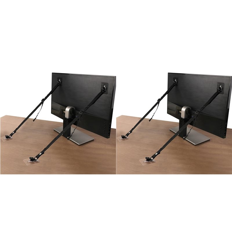 Earthquake Anchor Strap - フル8個セット テレビ用調整可能安全ストラップ、ドリル不要の接着式転倒防止家具アンカー、地震対策ストラップ、フラットスクリーンを壁に固定