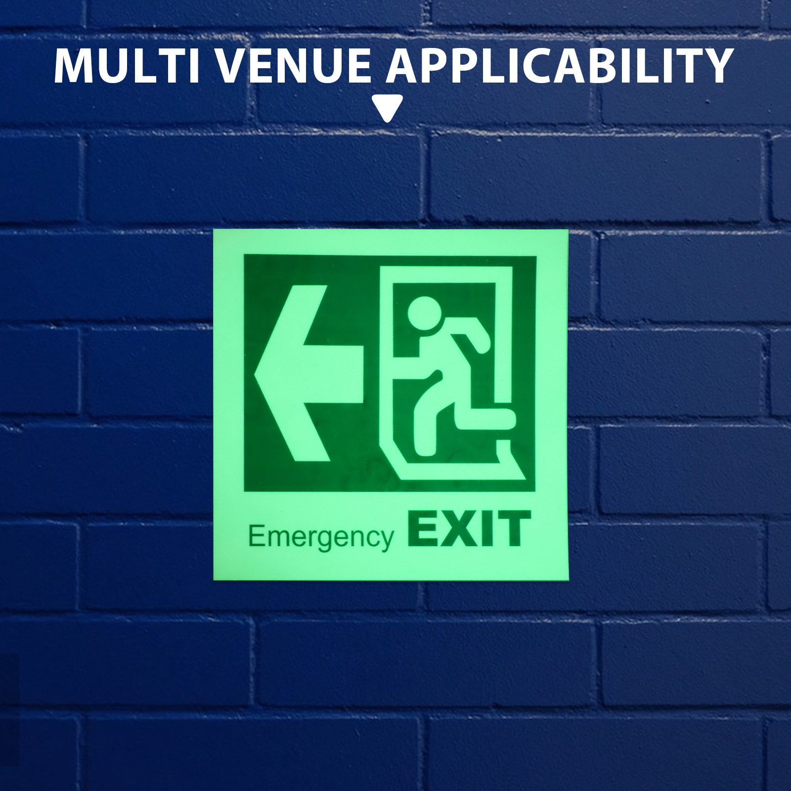 自己粘着性発光緊急避難口標識、暗闇で光る床用ステッカー（モー - Emergency Exit Sign のレビューと価格