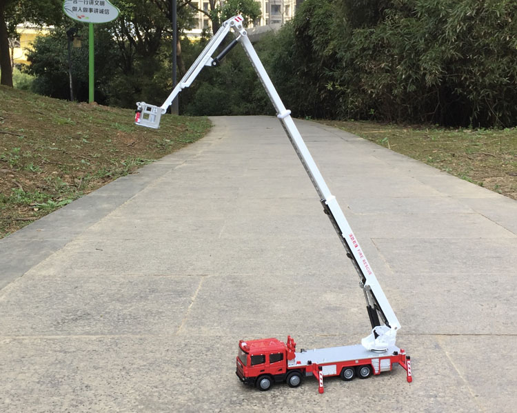 子供のための合金工学車両,1:50の高シミュレーション消防車 - Fire Escape Ladder のレビューと価格