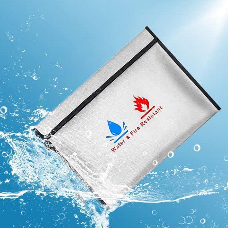 耐火ドキュメントバッグ耐火封筒現金用 2 サイズ保護防水耐火 - Fire Safe Document のレビューと価格