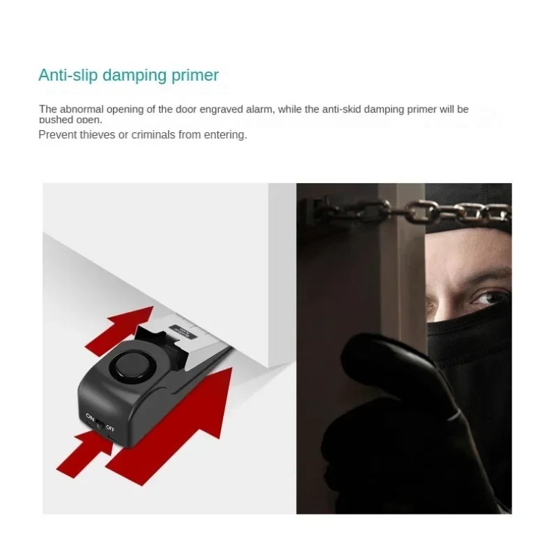 携帯型ドアストップセキュリティアラーム、ホテル用ドアプラグ、 - Door Stop Alarm のレビューと価格