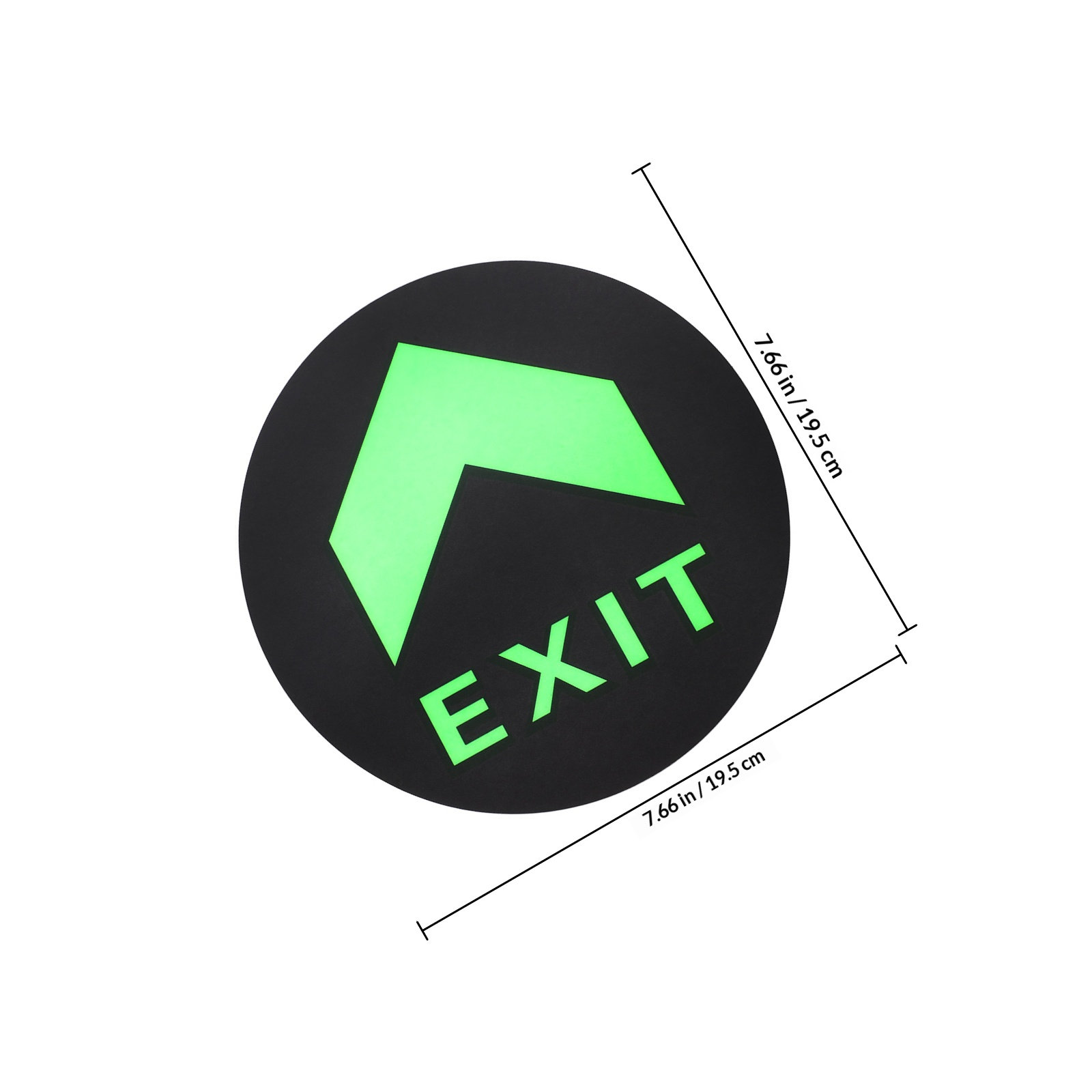 5枚組 夜間発光式避難指示標識 フロアステッカー 緊急避難方 - Emergency Exit Sign のレビューと価格