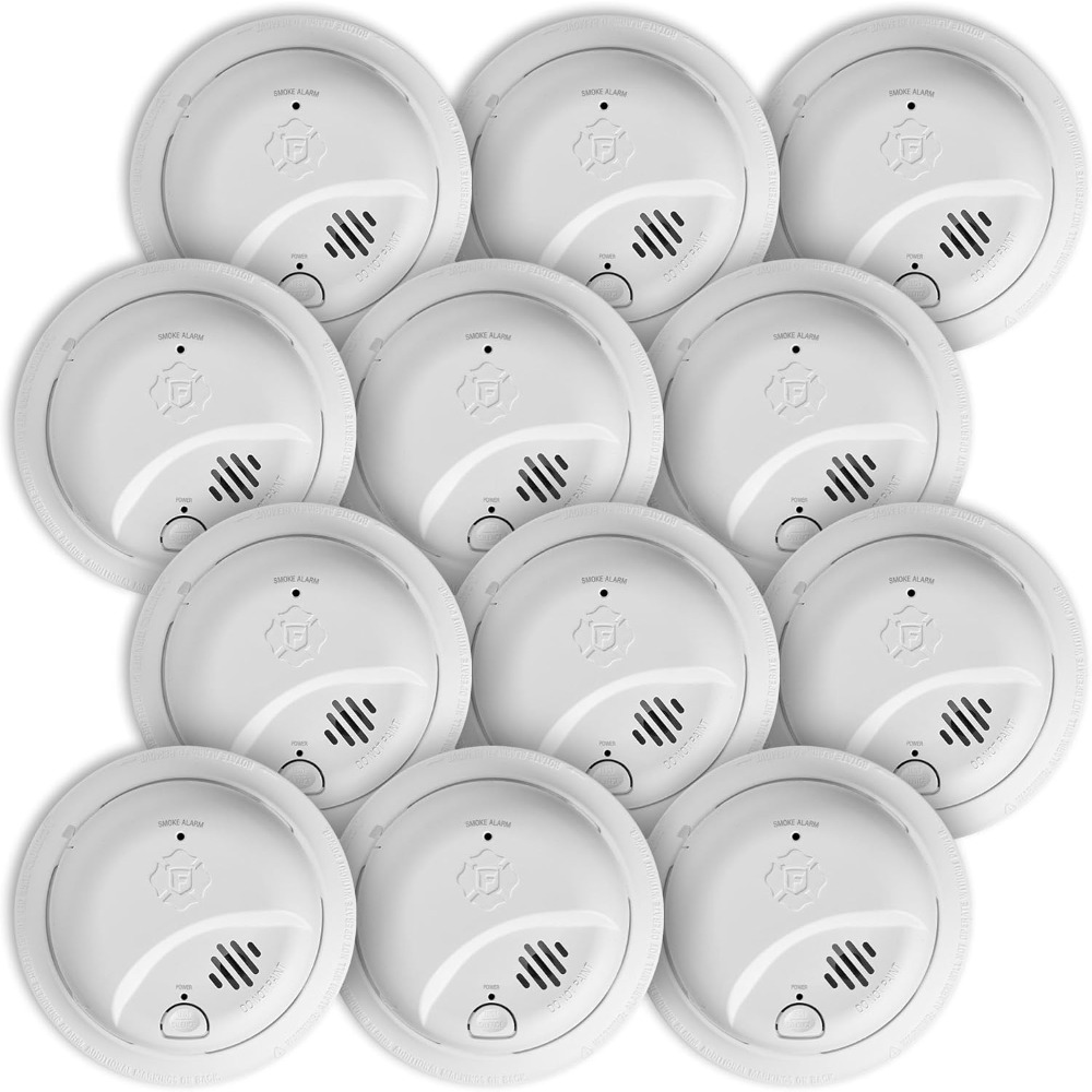 米国発送 ハードワイヤード接続可能な煙感知器 バッテリーバッ - Smoke Detector Interconnected のレビューと価格