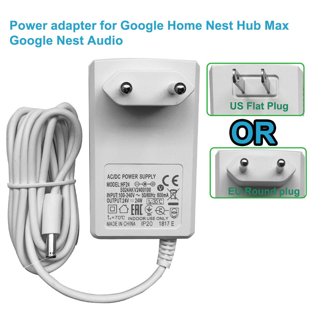 Google Home Nest Hub Max用24V電源 - Google Speaker Nest Audio のレビューと価格