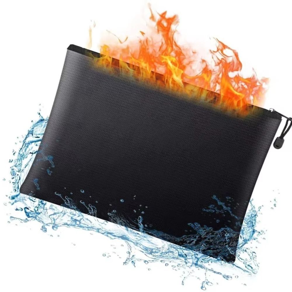 耐熱性・耐火性ドキュメントバッグ 正方形 4サイズ ジッパー - Fire Safe Document のレビューと価格