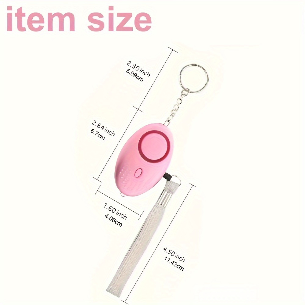 LEDライト付き個人用安全アラーム、緊急用キーホルダー、女性 - Personal Alarm Keychain のレビューと価格