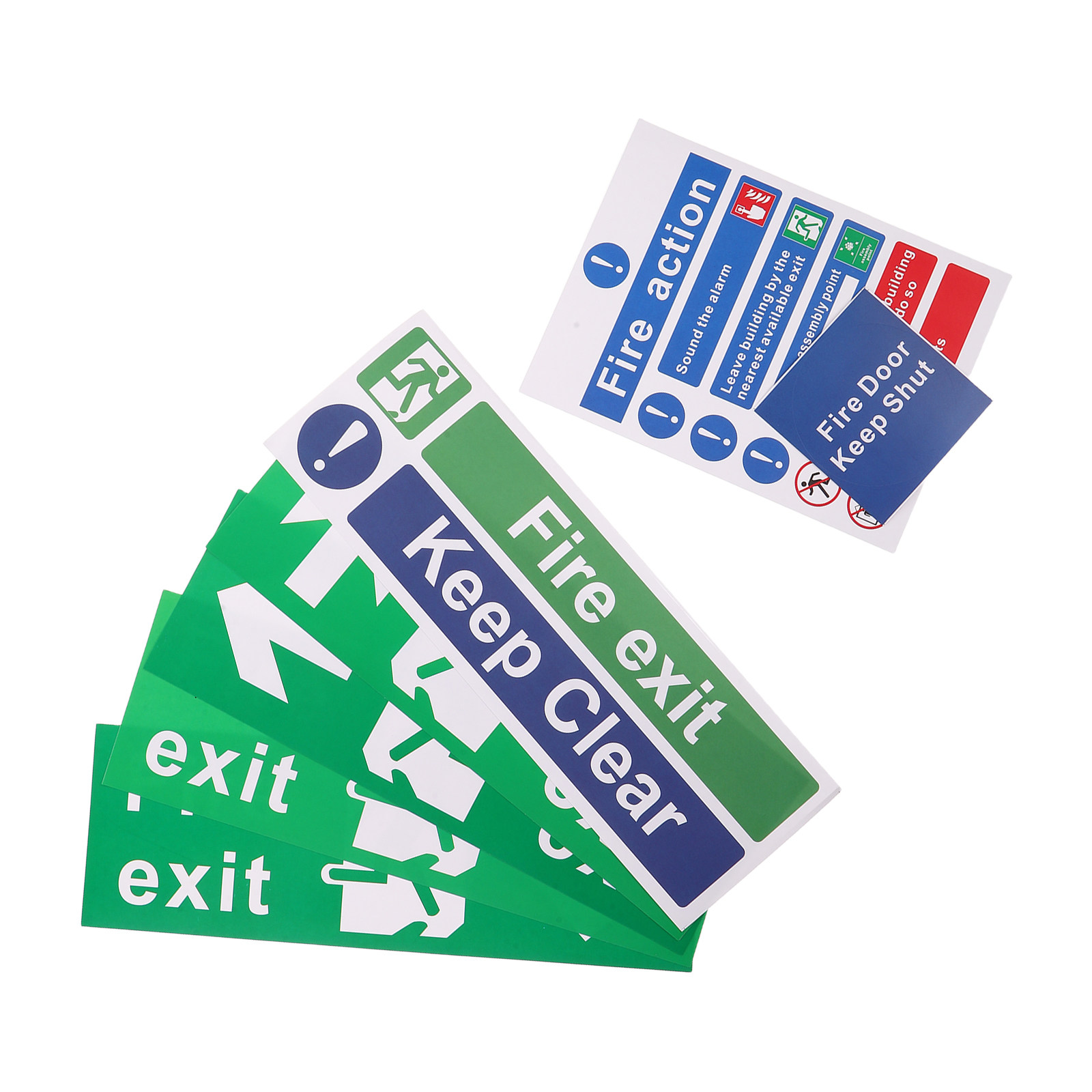 21枚入り 公共安全避難口標識 火災緊急避難誘導ステッカー  - Emergency Exit Sign のレビューと価格