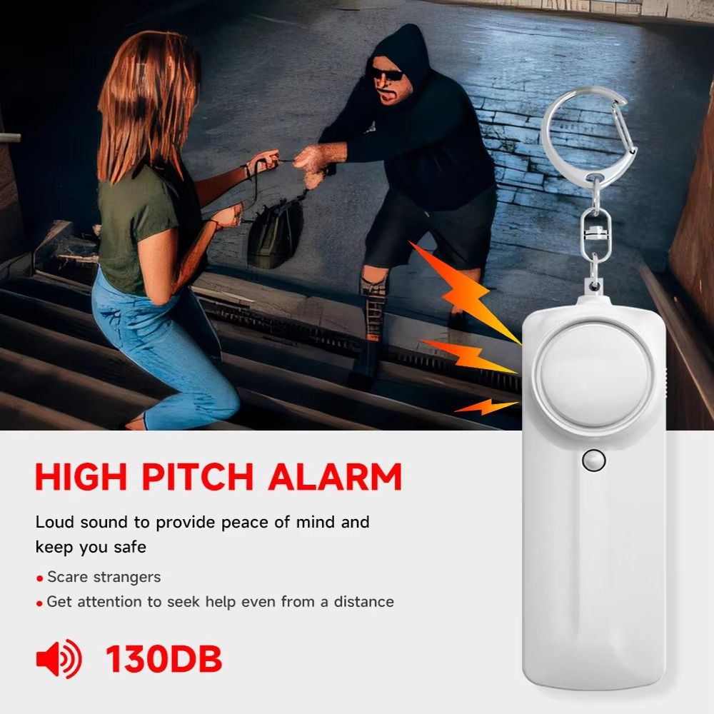 130dB 大音量パーソナルセキュリティアラーム大音量 LE - Personal Alarm Keychain のレビューと価格