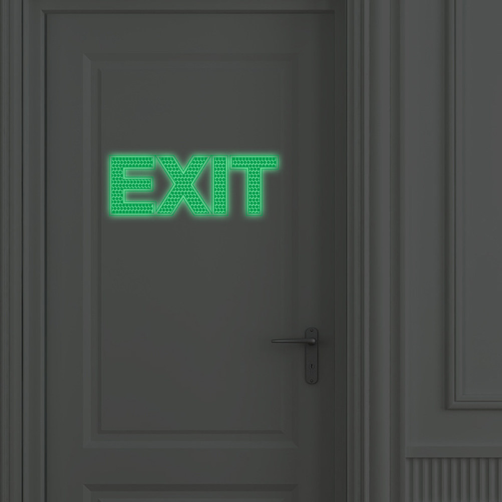 出口壁面安全ステッカー 夜光発光 緊急サイン ドアゲート 6 - Emergency Exit Sign のレビューと価格