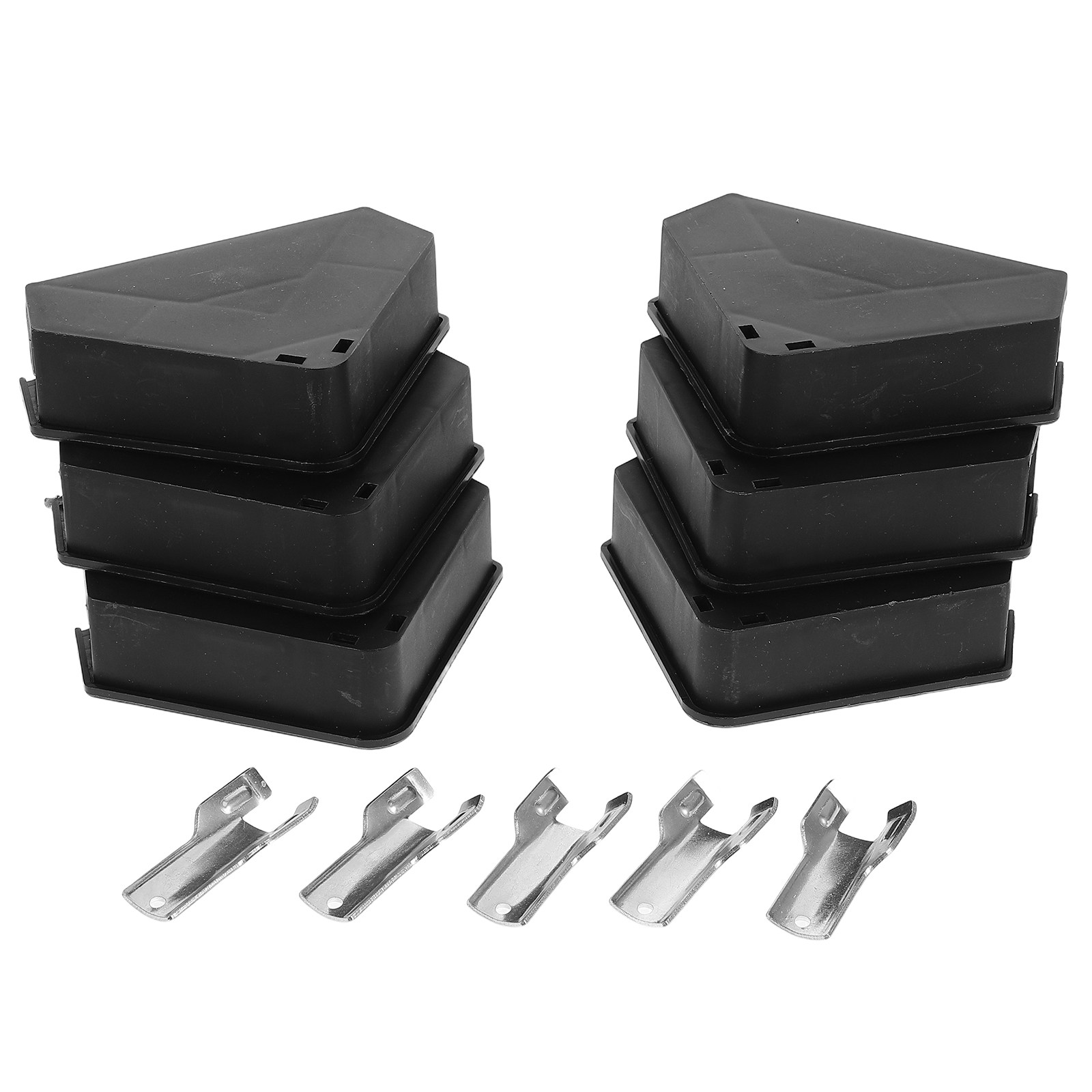 6個入り高耐久性三角形マウスベイトステーション、安全な金属製 - Lockbox Key Secure のレビューと価格