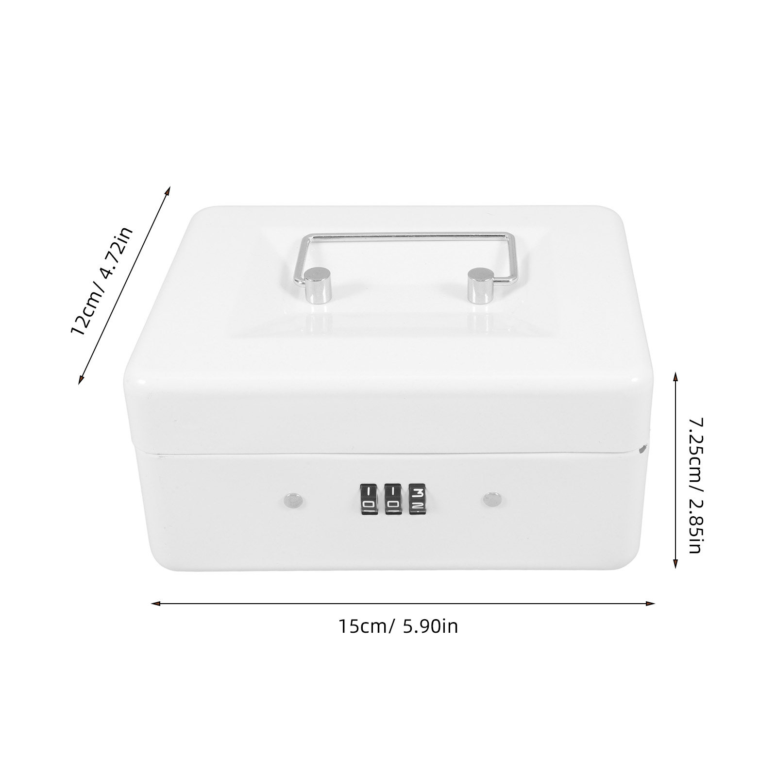 スチール製キャッシュボックス コンビネーションロック ポータ - Lockbox Key Secure のレビューと価格