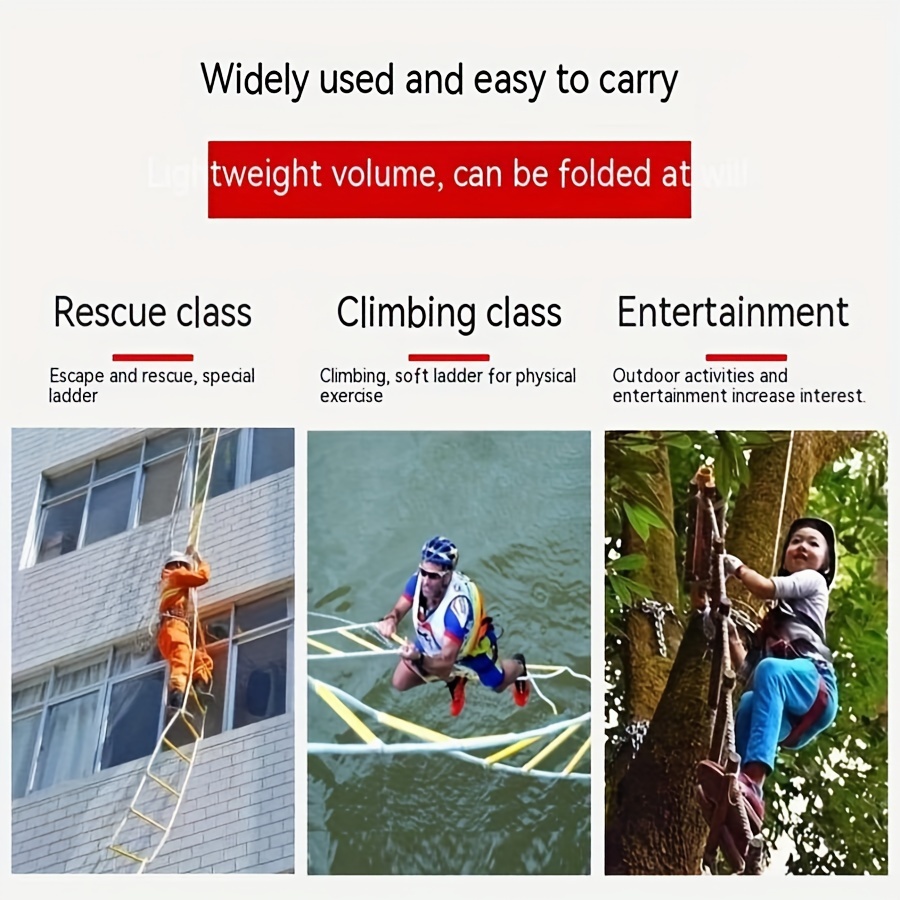 5 メートル火災避難はしご滑り止め救助ロープ緊急作業安全対応 - Fire Escape Ladder のレビューと価格