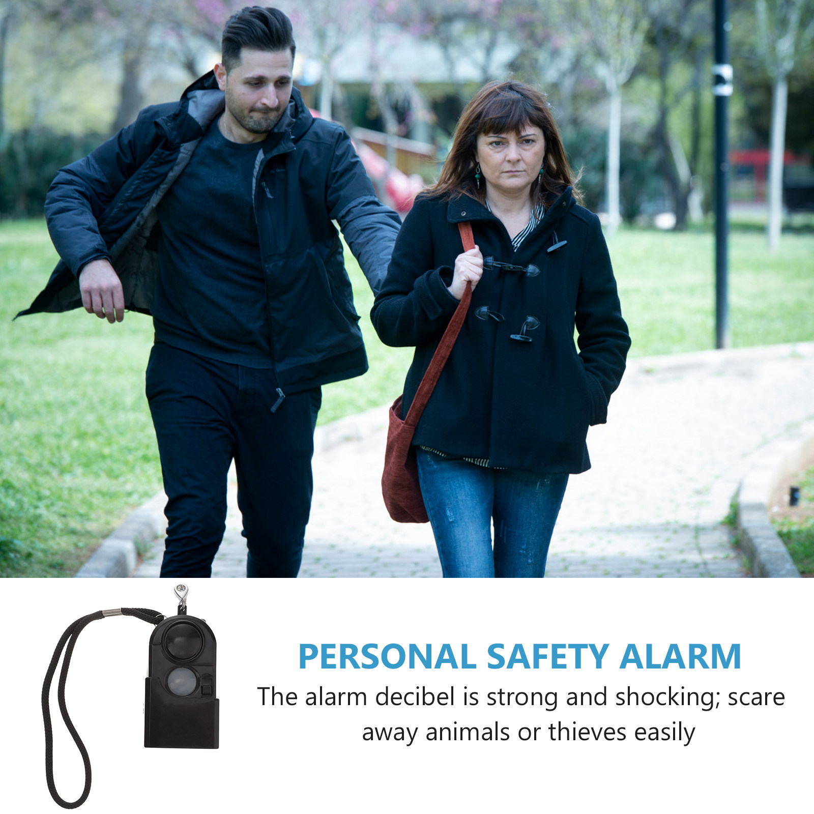 女性向けデュアル機能パーソナルアラームキーチェーン 強力13 - Personal Alarm Keychain のレビューと価格