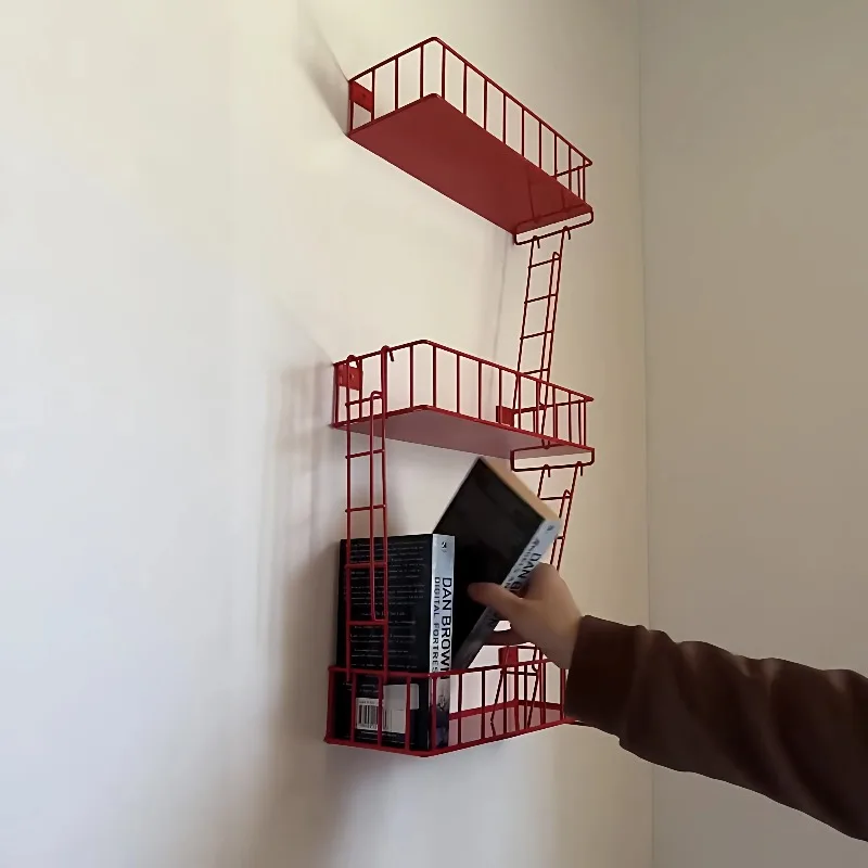 防火壁用棚、3段メタルラダーオーガナイザー、頑丈な玄関用バス - Fire Escape Ladder のレビューと価格