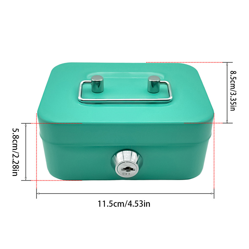 金庫、鍵付きキャッシュボックス、キー付き、ポータブル貯金箱、 - Lockbox Key Secure のレビューと価格