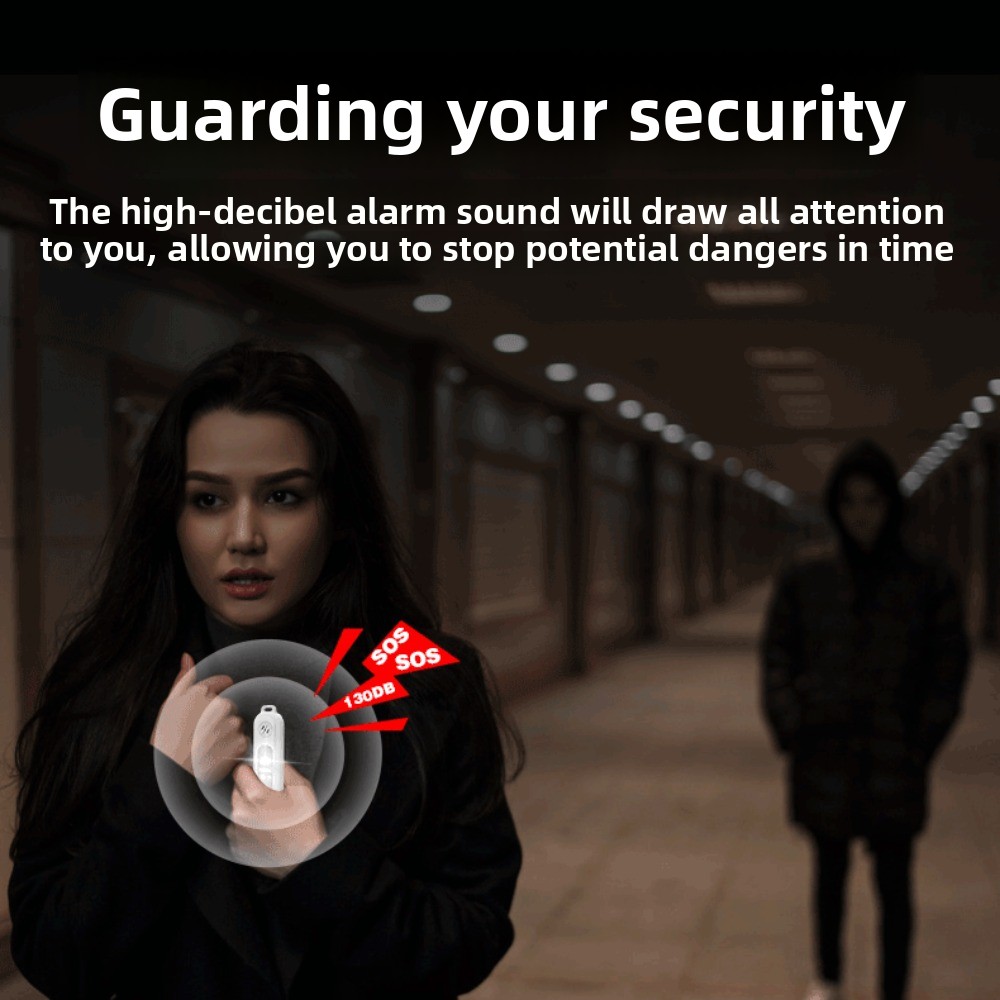 130dB 夜間ランニング安全警告灯 LEDライト キーホル - Personal Alarm Keychain のレビューと価格