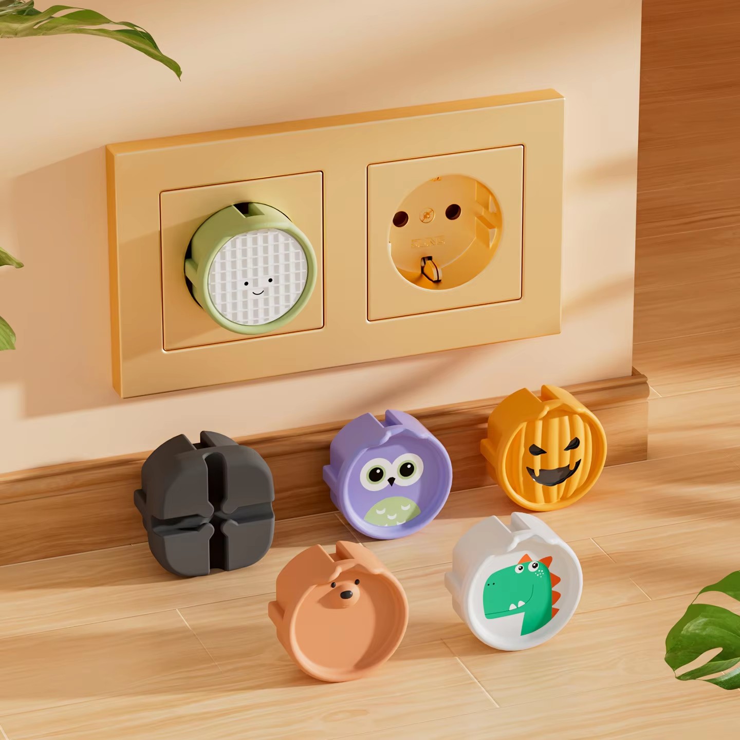 5 個電気安全ソケット保護カバー漫画ベビー耐衝撃プラグ欧州標 - Outlet Cover Baby のレビューと価格